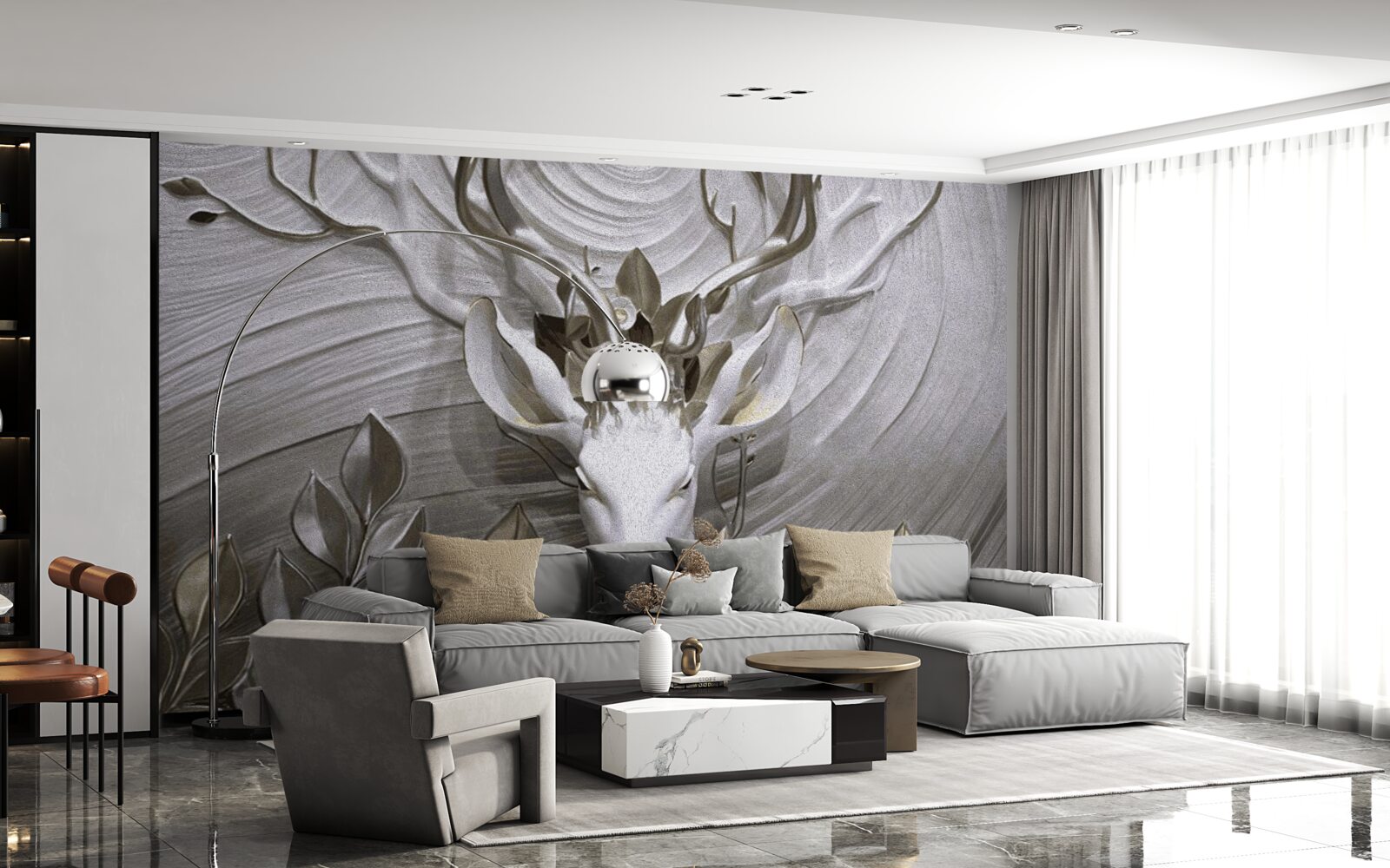 Fototapet cerb maiestuos cu coarne uimitoare