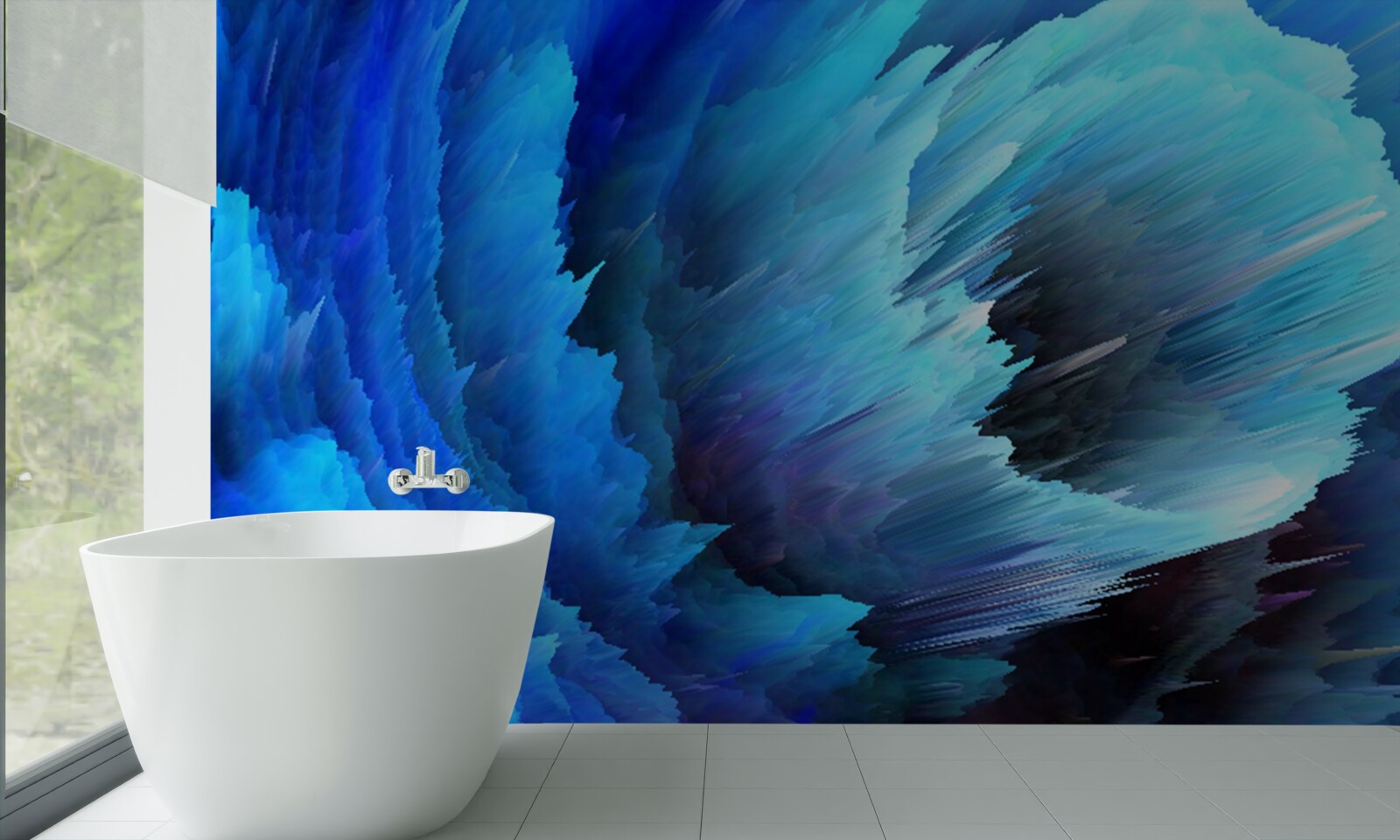 Fototapet abstracție înghețată de trandafiri