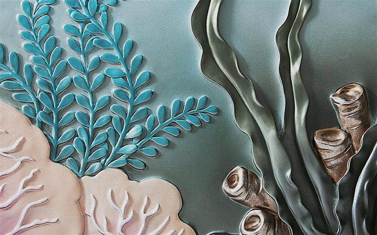 Fototapet plante acvatice și alge marine