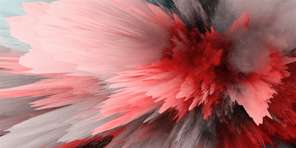 Fototapet Accent energic în nuanțe de cărămiziu