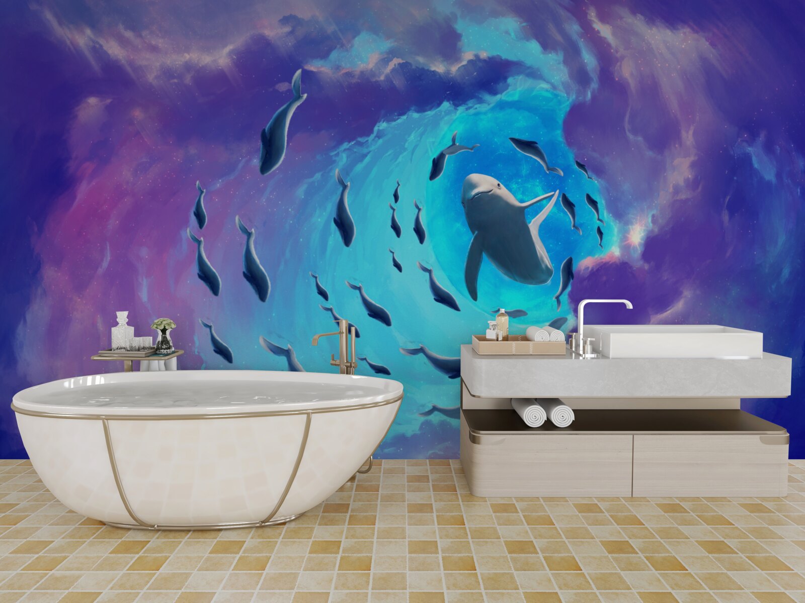 Fototapet ciclul apei