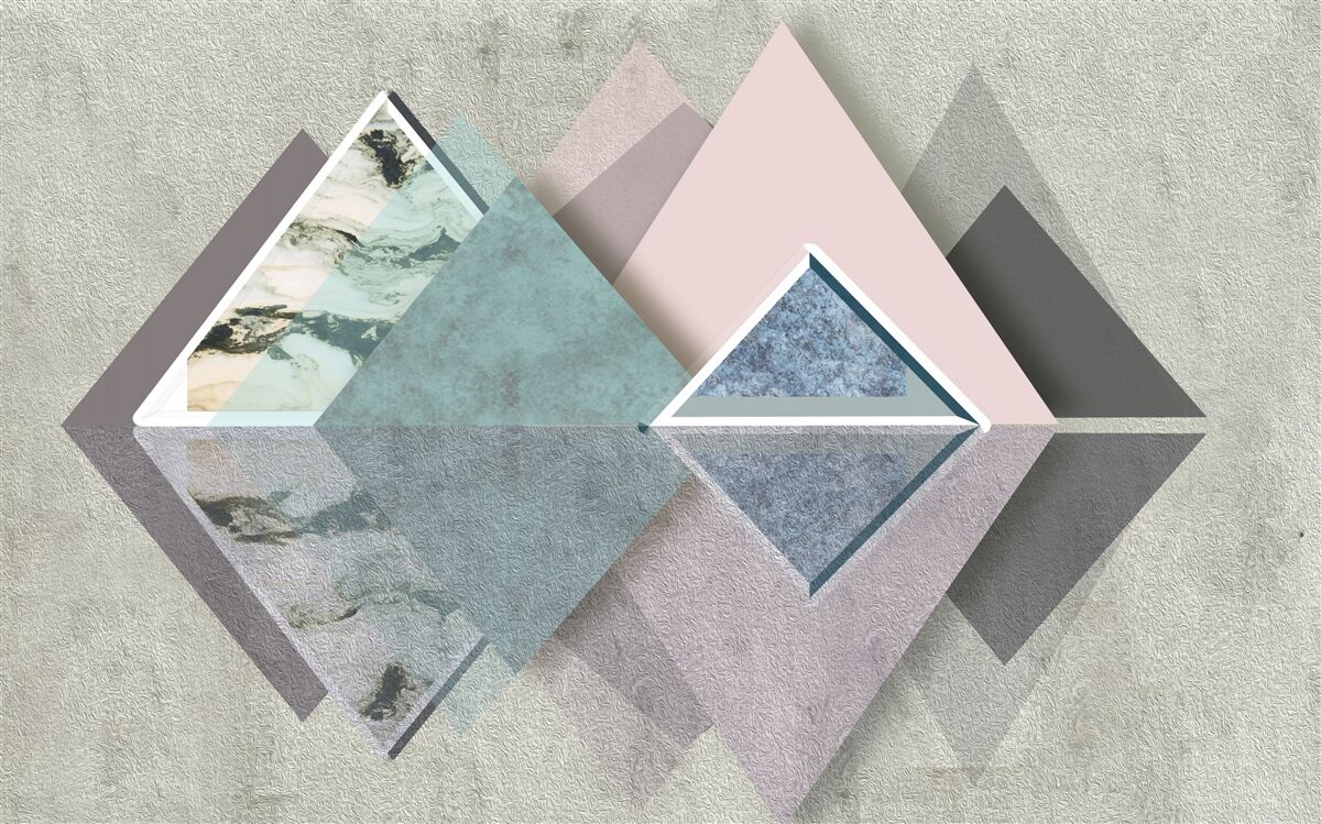 Fototapet pădure abstractă de geometrie