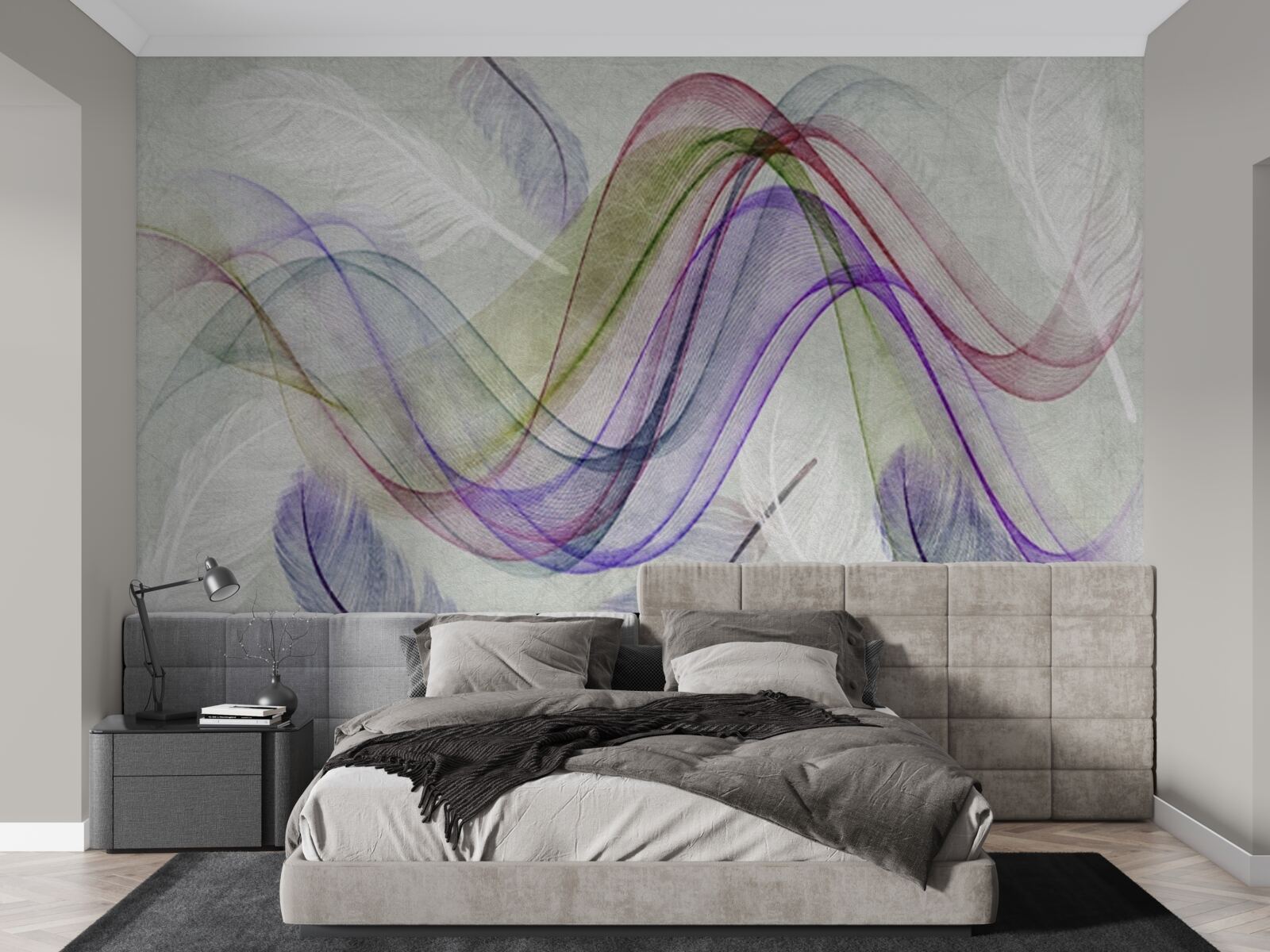 Fototapet linii abstracte colorate