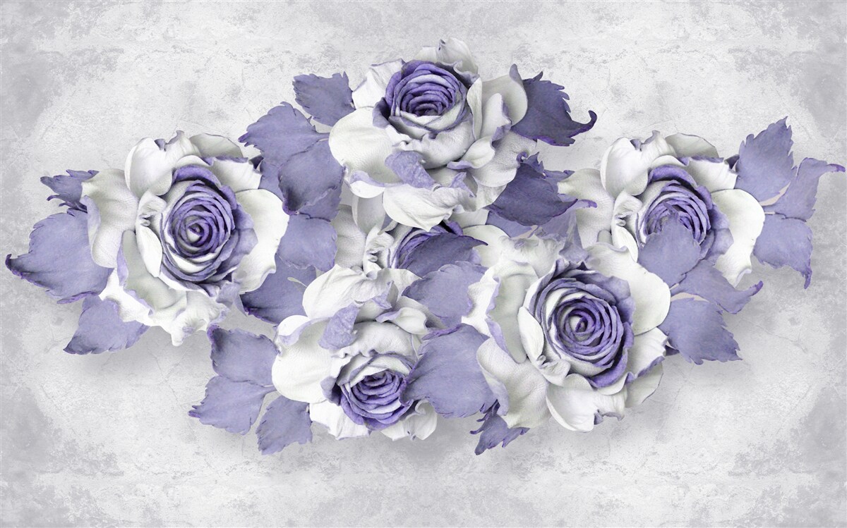 Fototapet Buchet rafinat de trandafiri într-o nuanță delicată de liliac