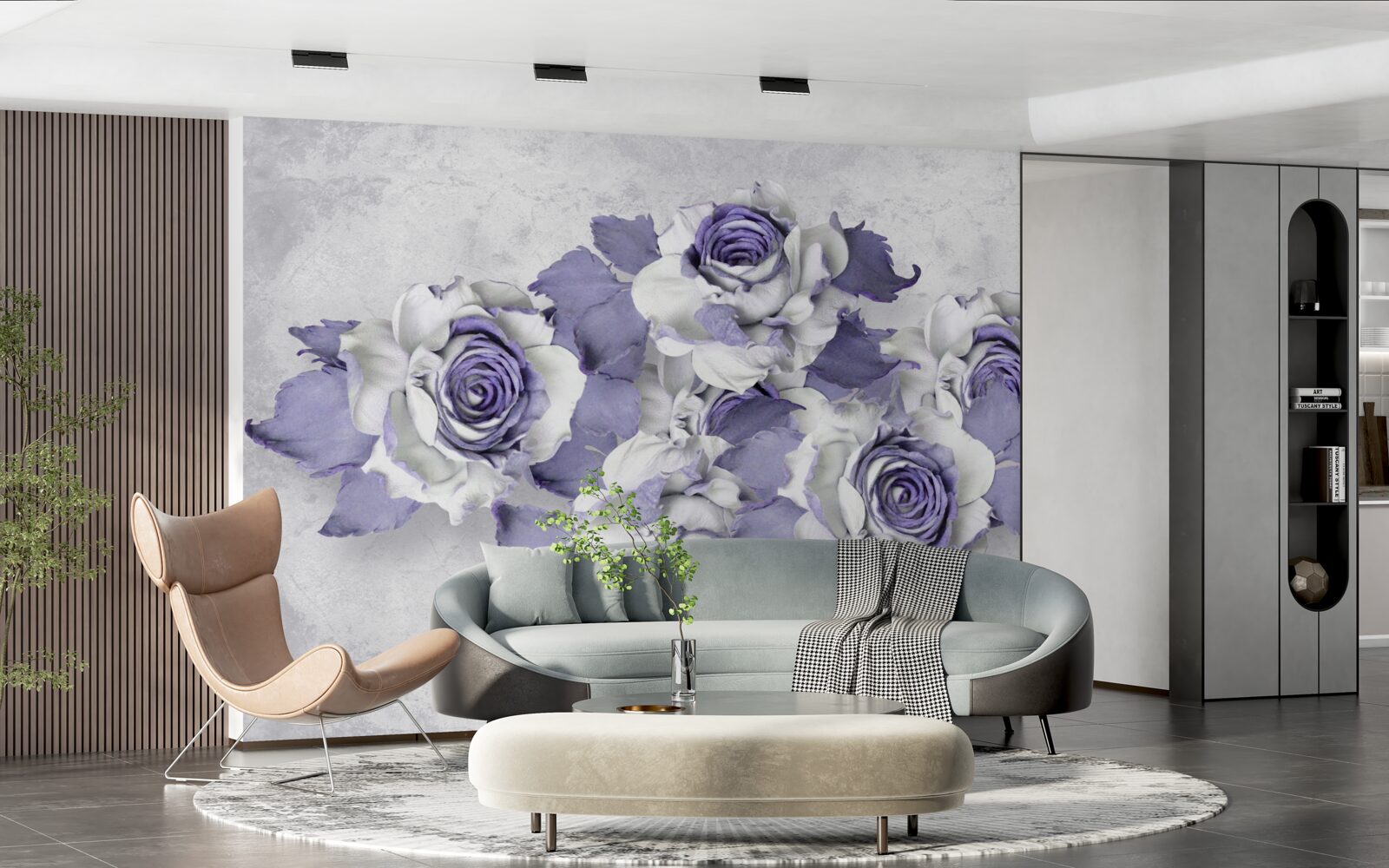 Fototapet Buchet rafinat de trandafiri într-o nuanță delicată de liliac