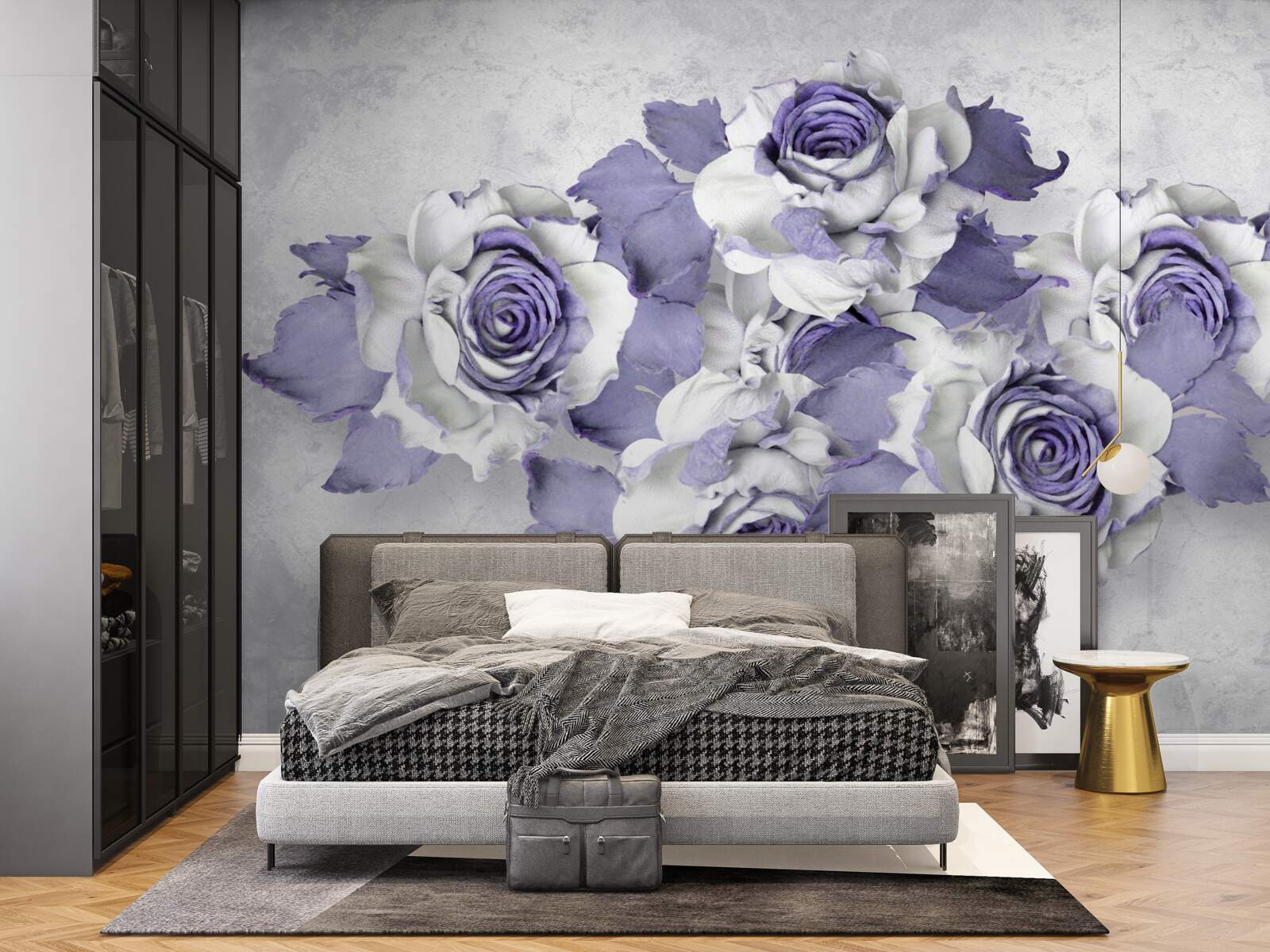 Fototapet Buchet rafinat de trandafiri într-o nuanță delicată de liliac