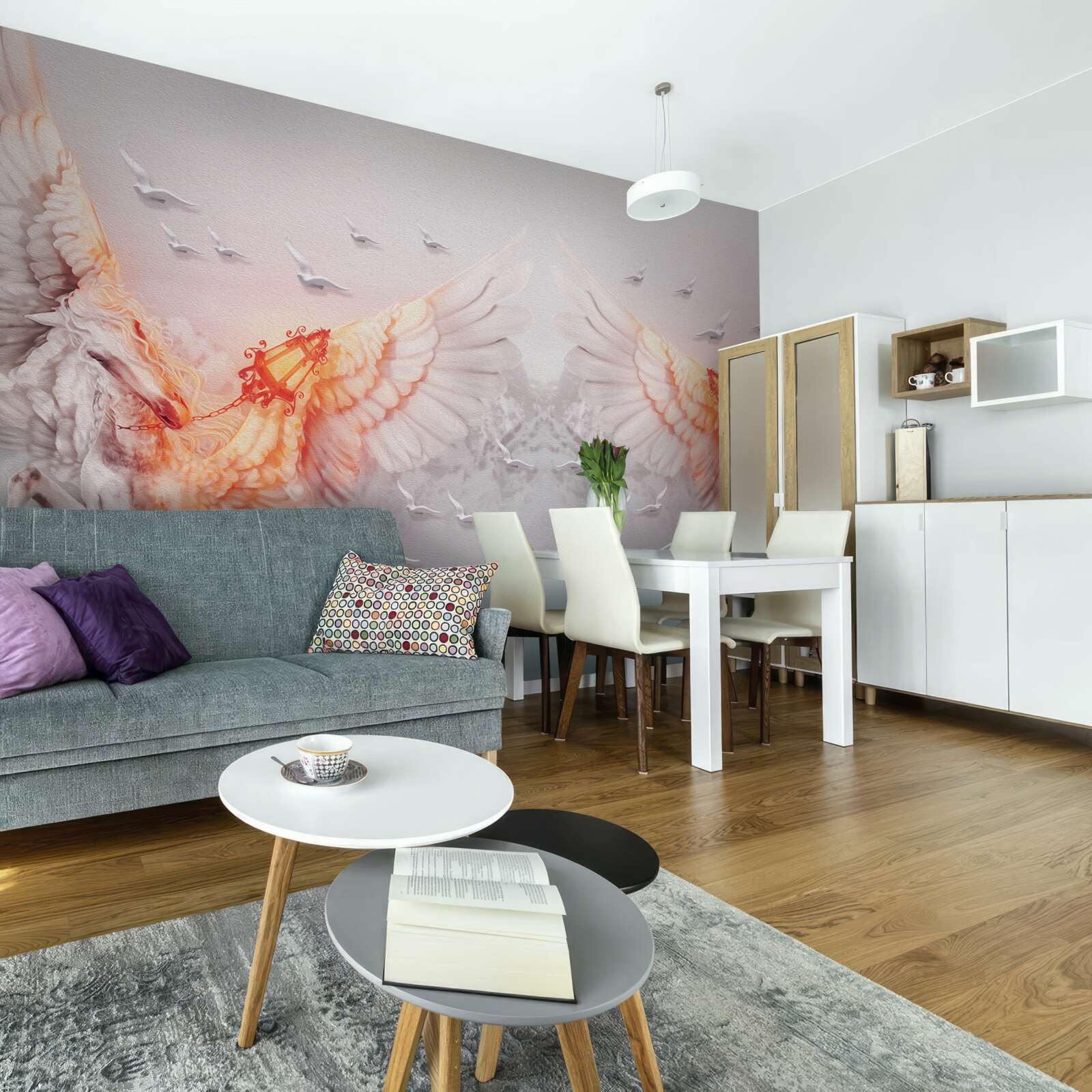 Fototapet anvergura aripilor spre cer