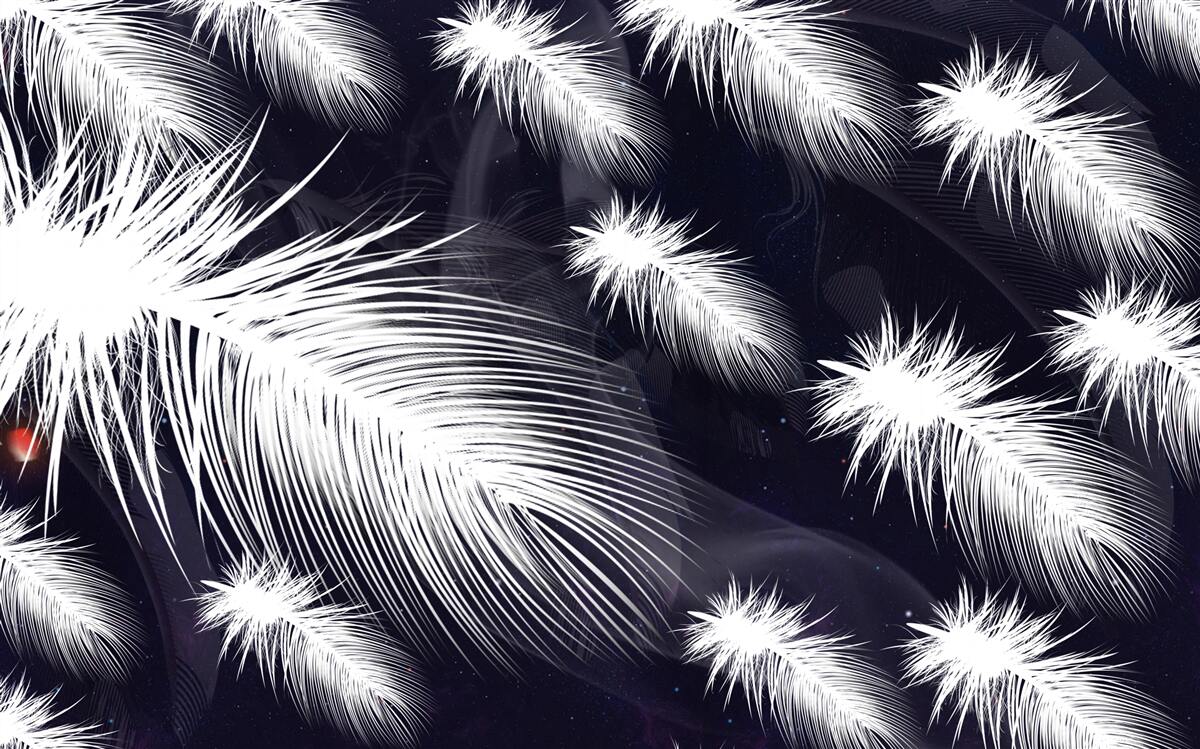 Fototapet penele sunt albe, moi și pufoase