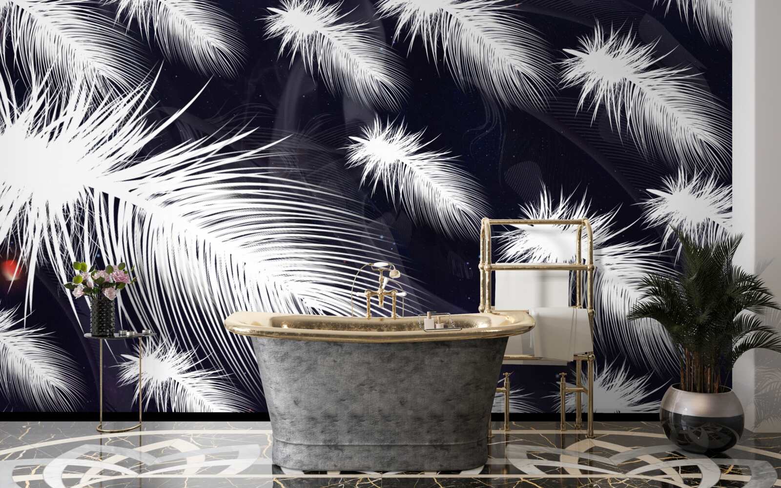 Fototapet penele sunt albe, moi și pufoase