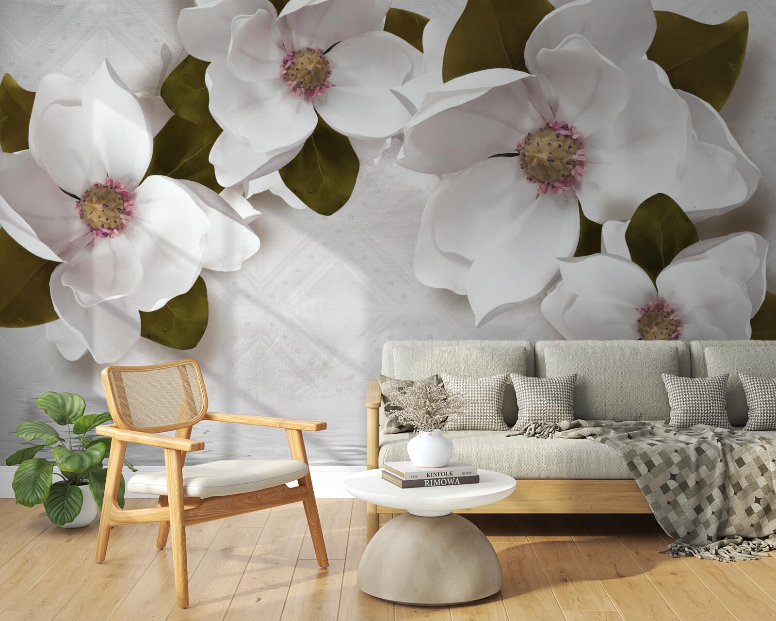 Fototapet hiacint alb ca zăpada