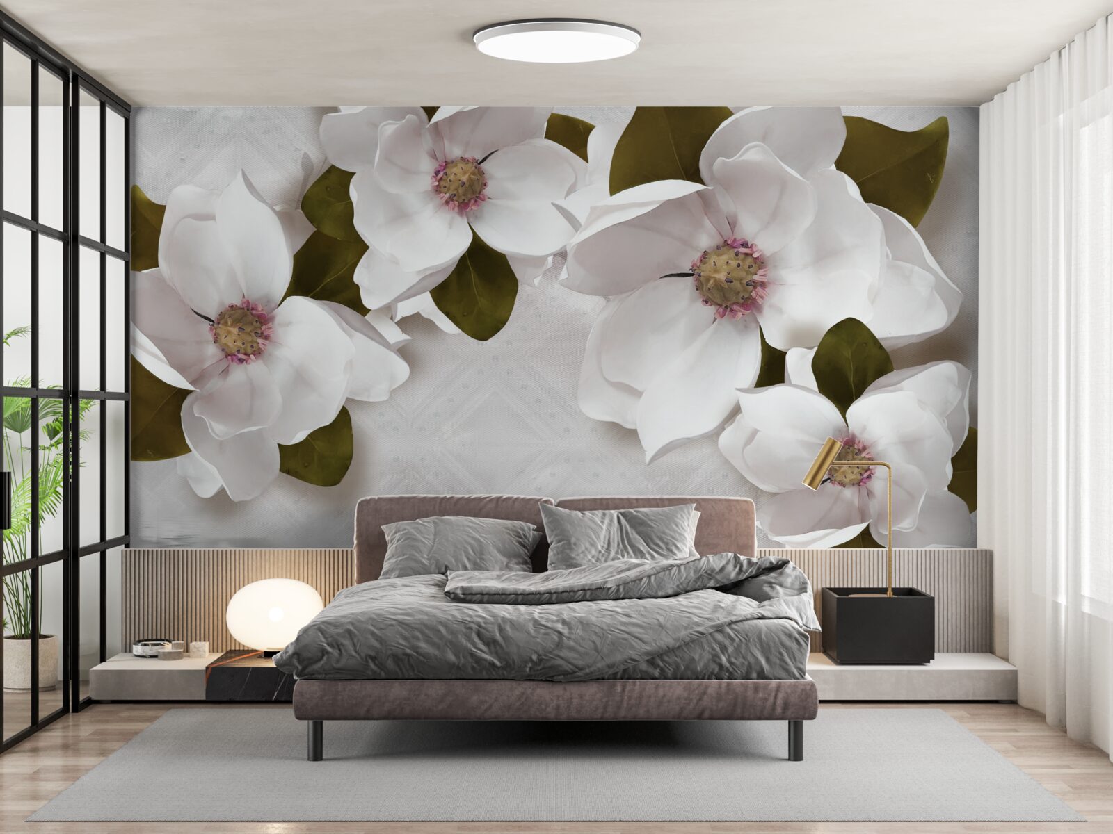 Fototapet hiacint alb ca zăpada