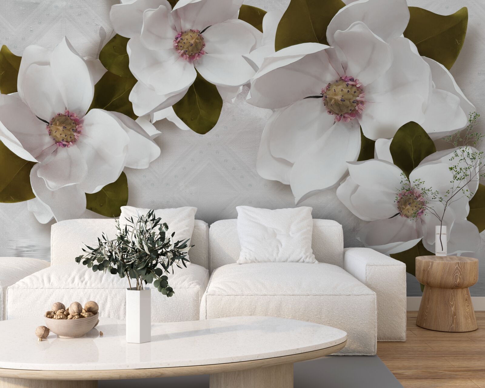 Fototapet hiacint alb ca zăpada